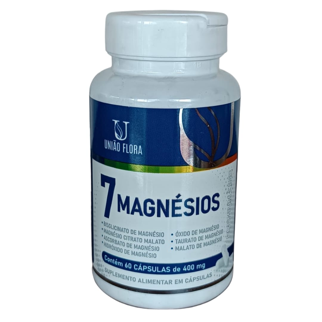 7 MAGNÉSIOS - 60 cápsulas - UNIÃO FLORA