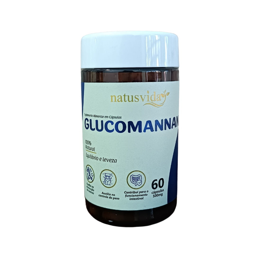 GLUCOMANNAM - 500mg - 60 cápsulas - NATUSVIDA