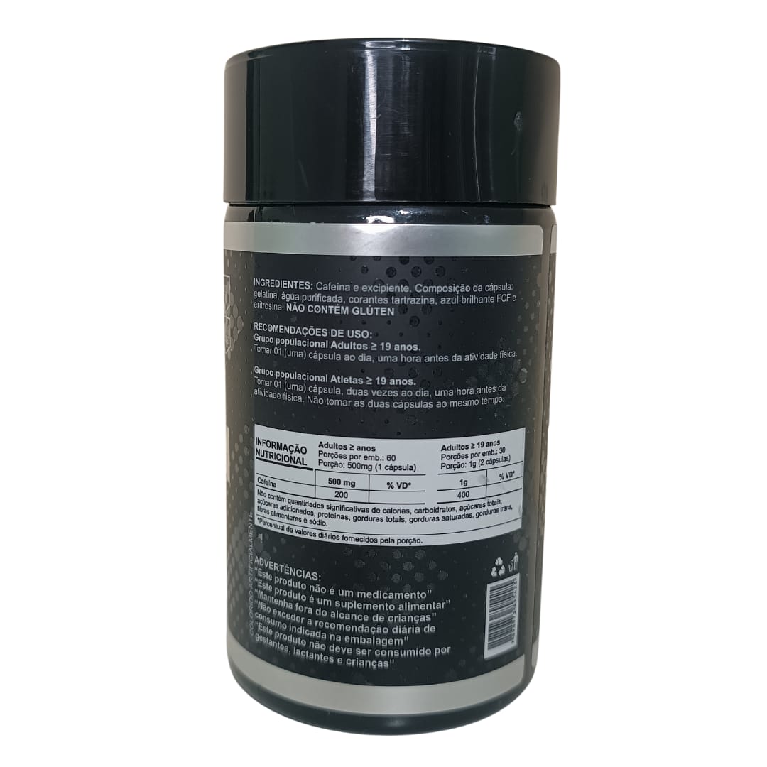 CAFEÍNA - 500mg - 60 cápsulas - NATUSER