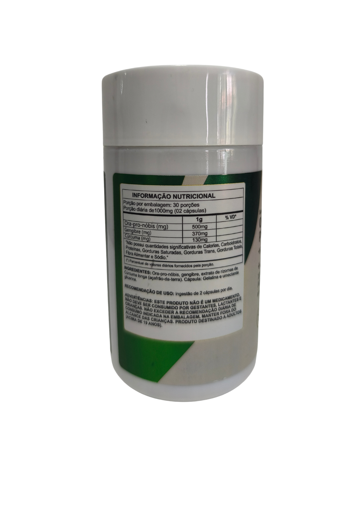 ORA PRONOBIS + GENGIBRE + CÚRCUMA - 500mg - 60 Cápsulas - NATUSVIDA