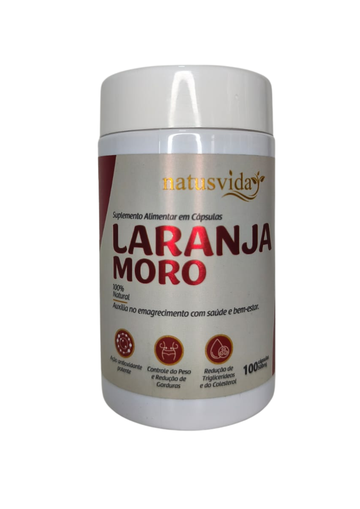 LARANJA MORO 500mg - 100 Cápsulas - NATUSVIDA