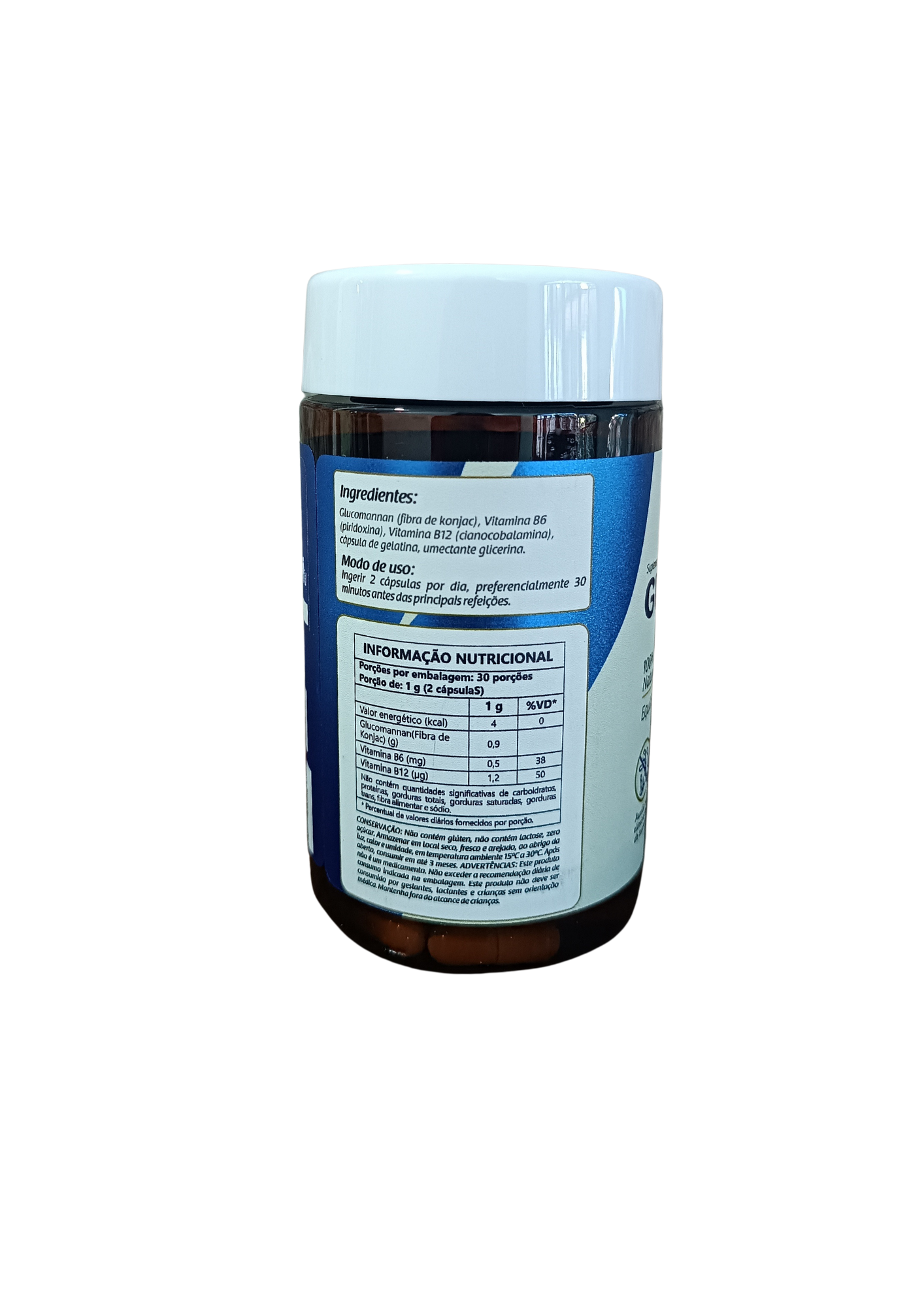 GLUCOMANNAM - 500mg - 60 cápsulas - NATUSVIDA