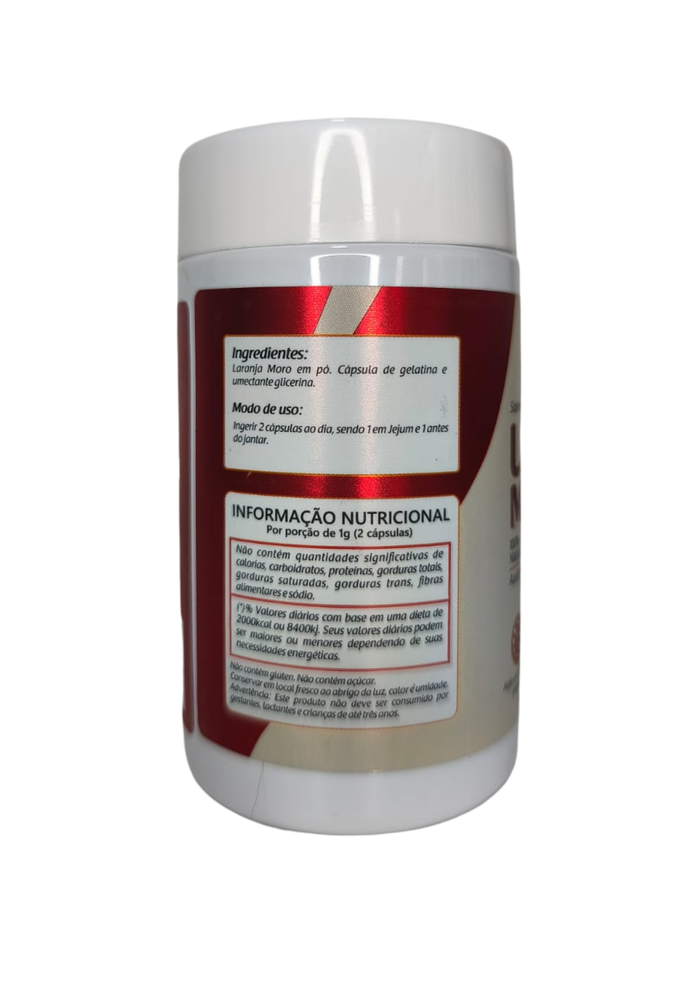 LARANJA MORO 500mg - 100 Cápsulas - NATUSVIDA