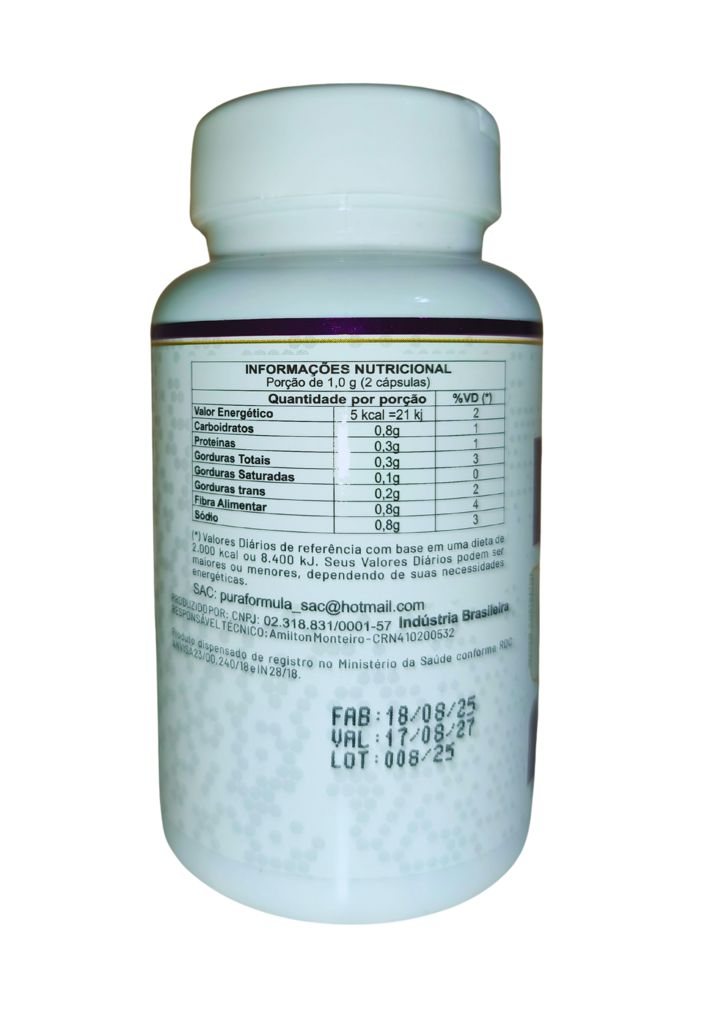 AMORA + ISOFLAVONA - 500mg - 60 Cápsulas - PURA FÓRMULA