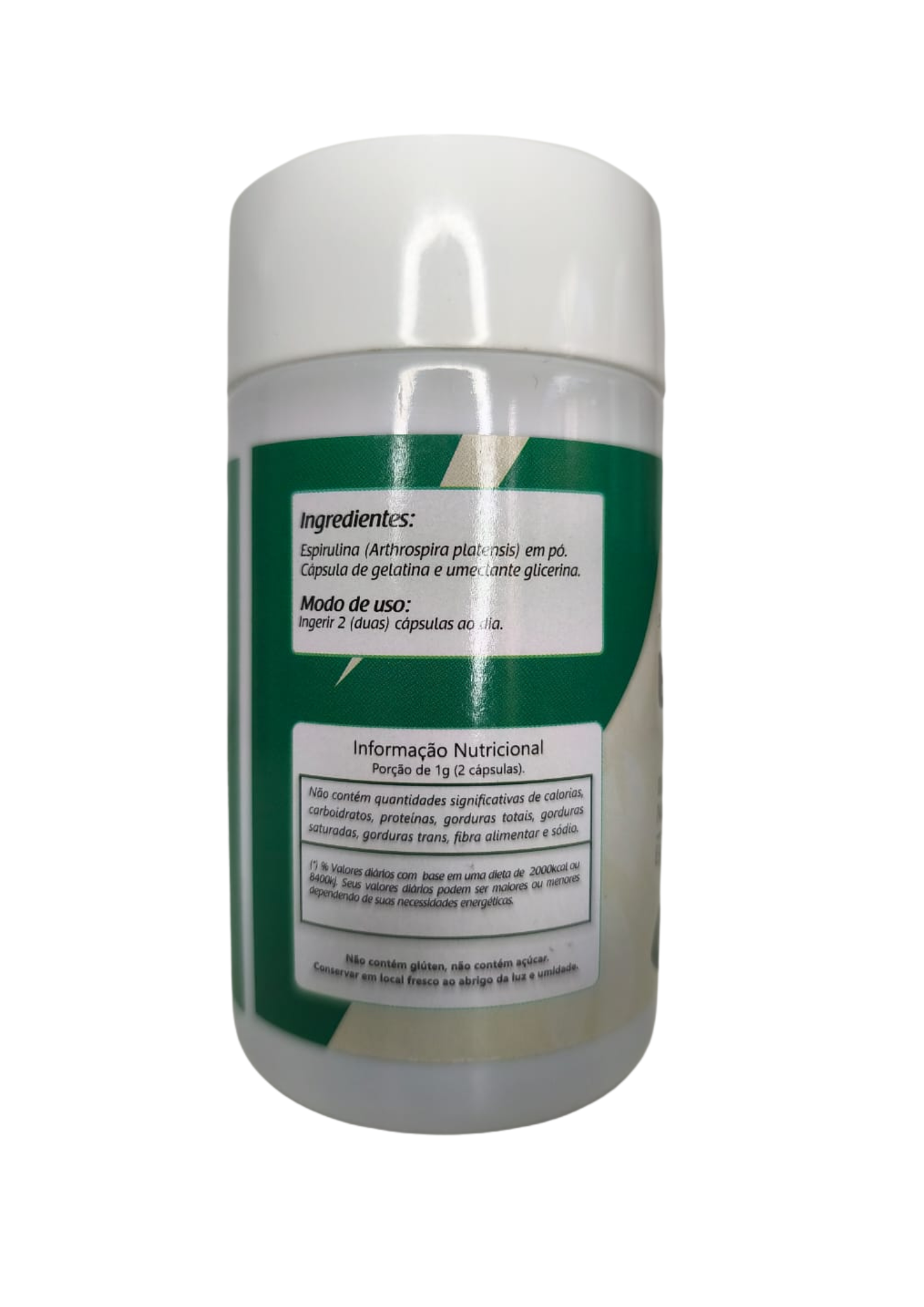 ESPIRULINA - 500mg - 60 Cápsulas - NATUSVIDA