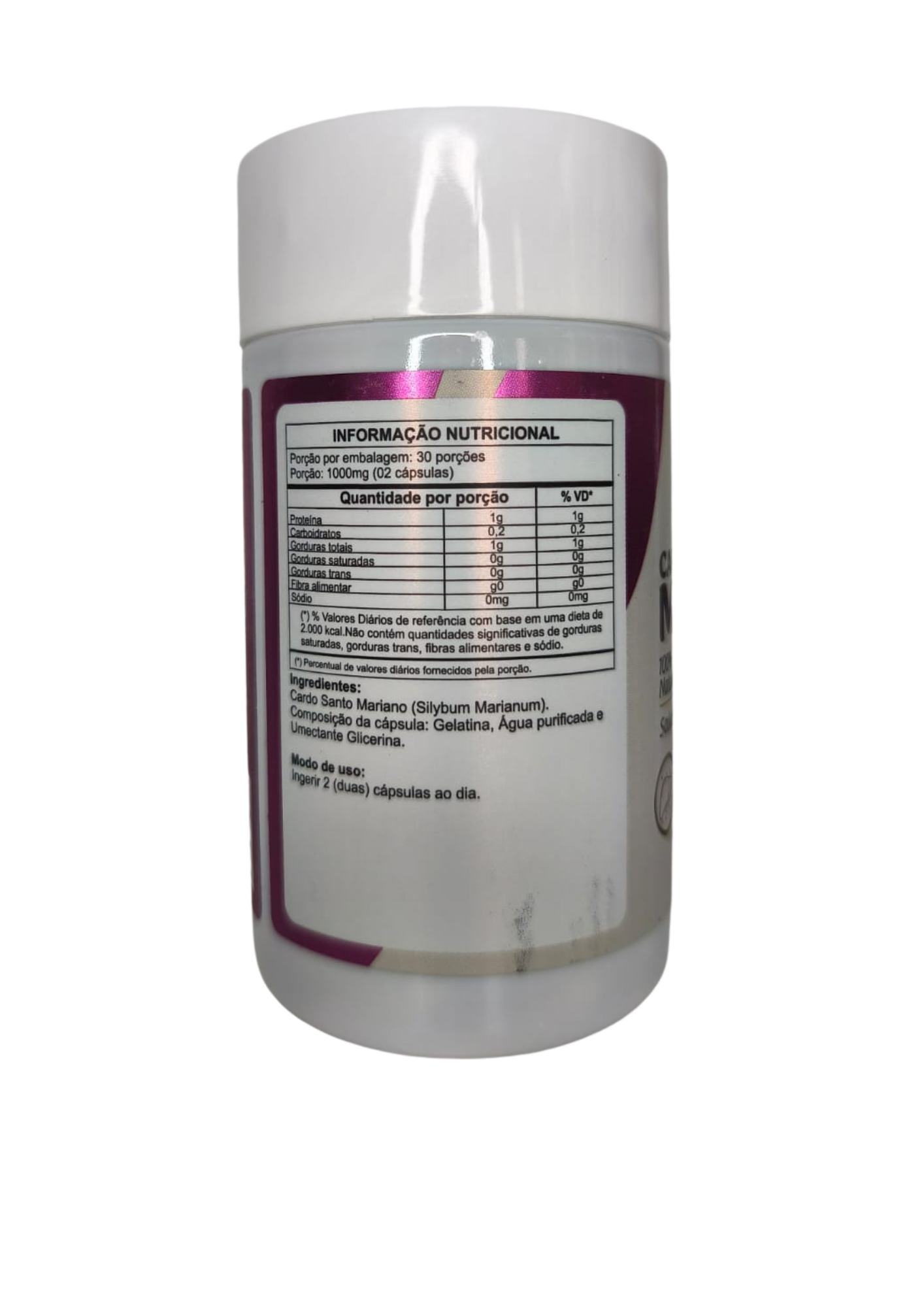 CARDO MARIANO - 500 mg - 60 Cápsulas - NATUSVIDA