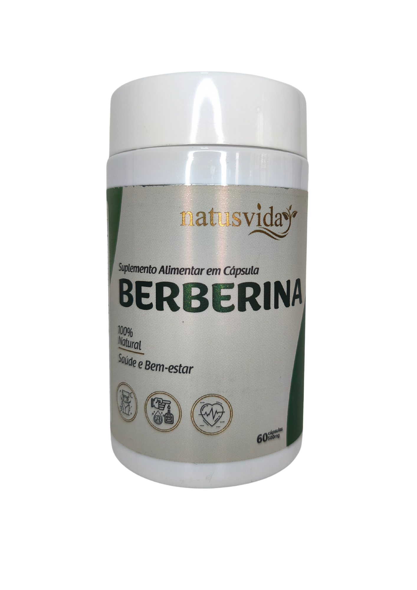 BERBERINA - 500mg - 60 cápsulas - NATUSVIDA