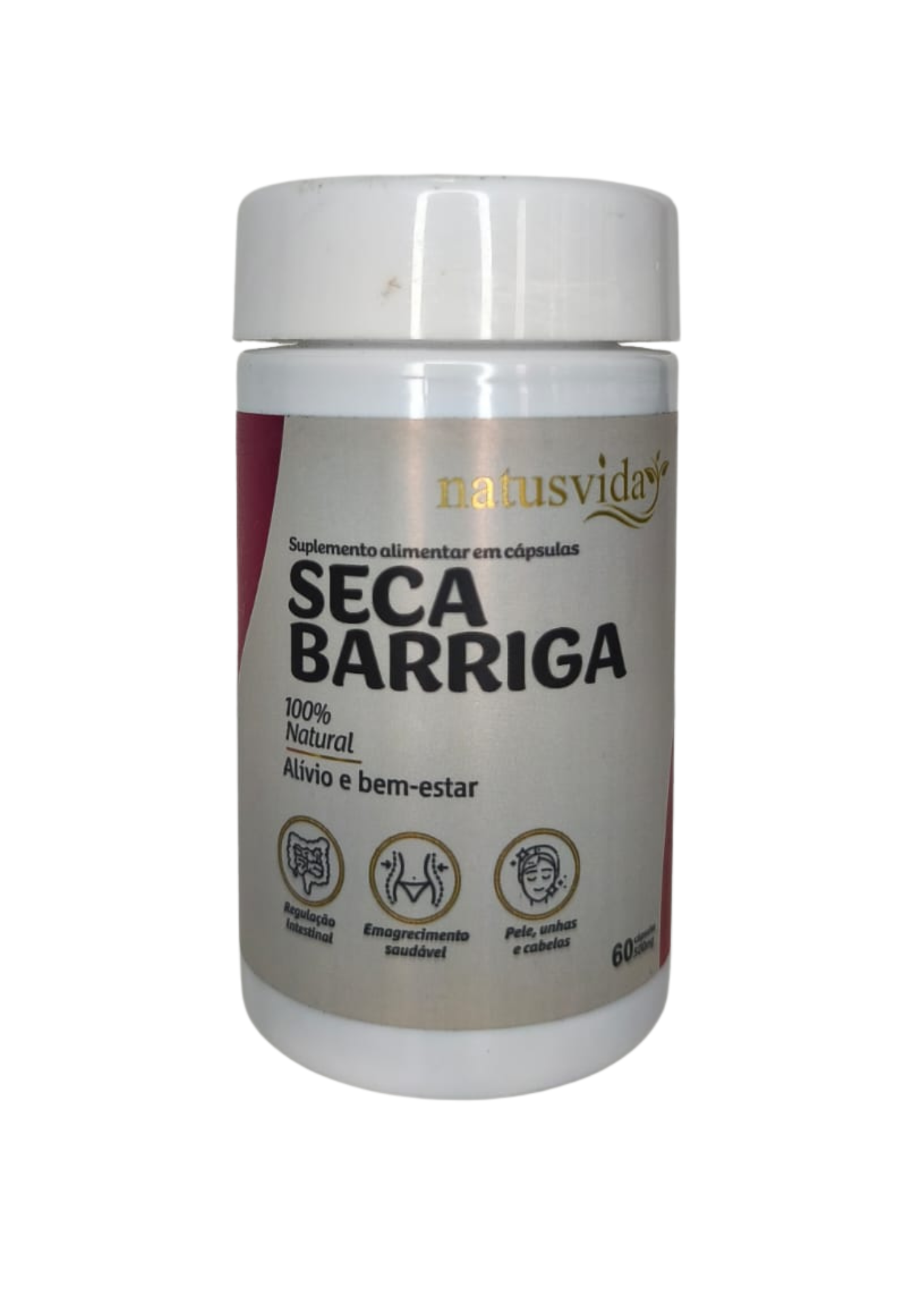 SECA BARRIGA - 500 mg - 60 Cápsulas - NATUSVIDA