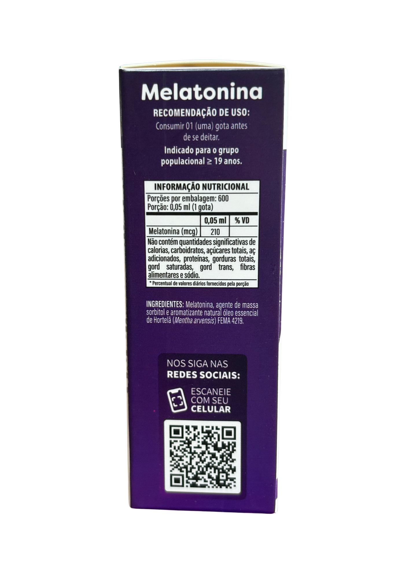 MELATONINA gotas - 30 ml - UNIÃO FLORA