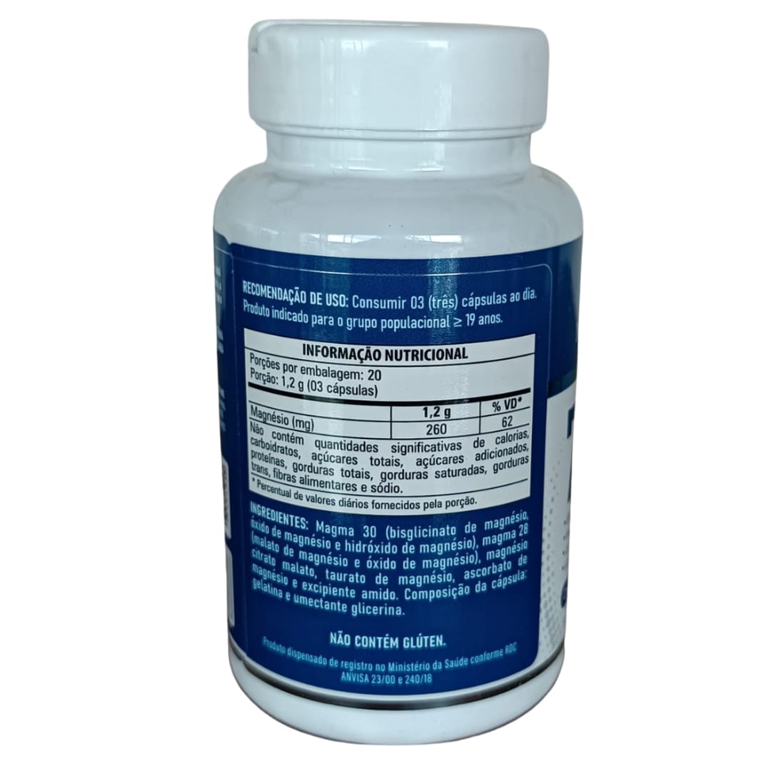 7 MAGNÉSIOS - 60 cápsulas - UNIÃO FLORA