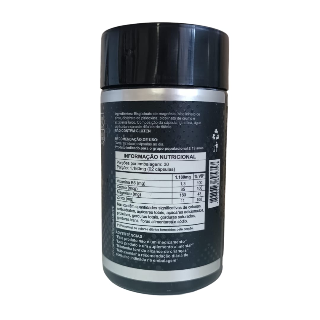 ZMA - 590mg - 60 cápsulas - NATUSER