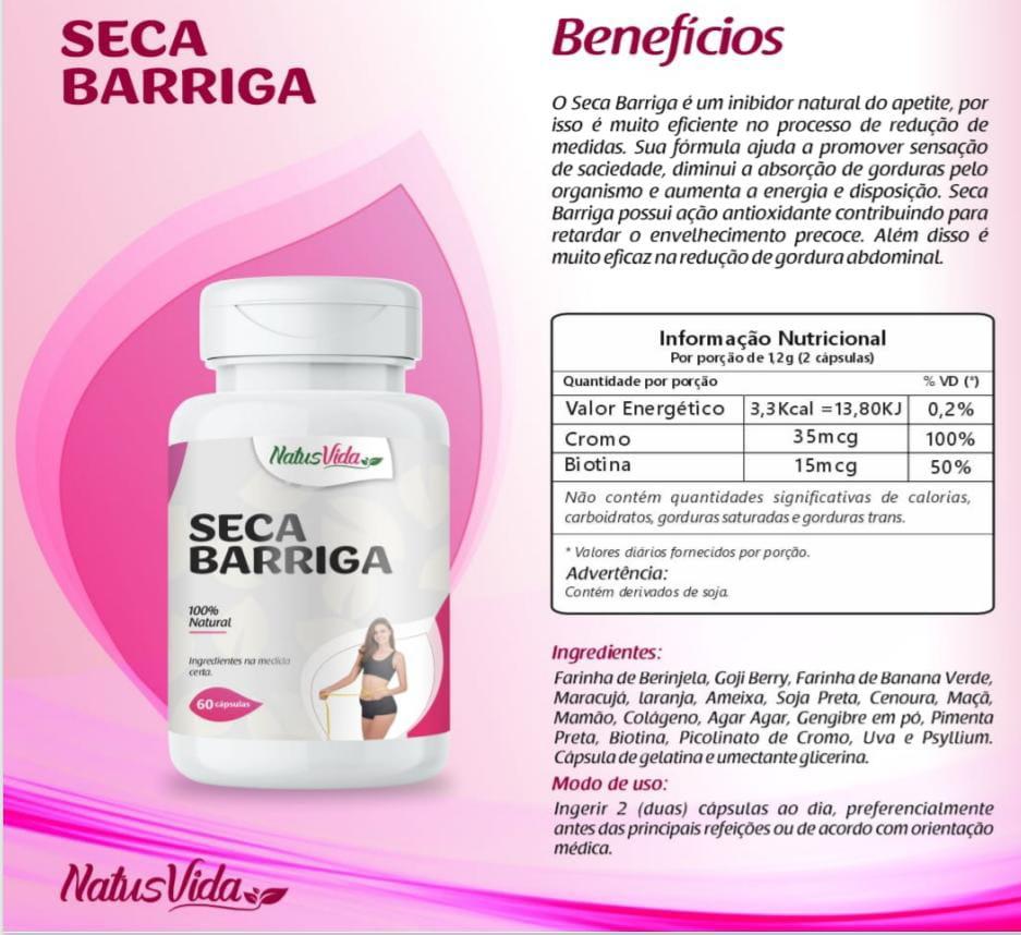 SECA BARRIGA 500 mg - 60 Cápsulas