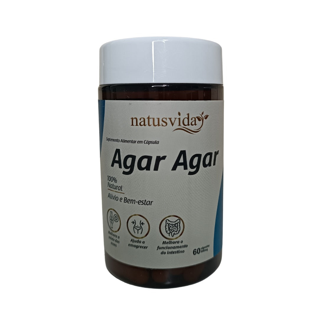 AGAR AGAR 500mg - 60 cápsulas - NATUSVIDA