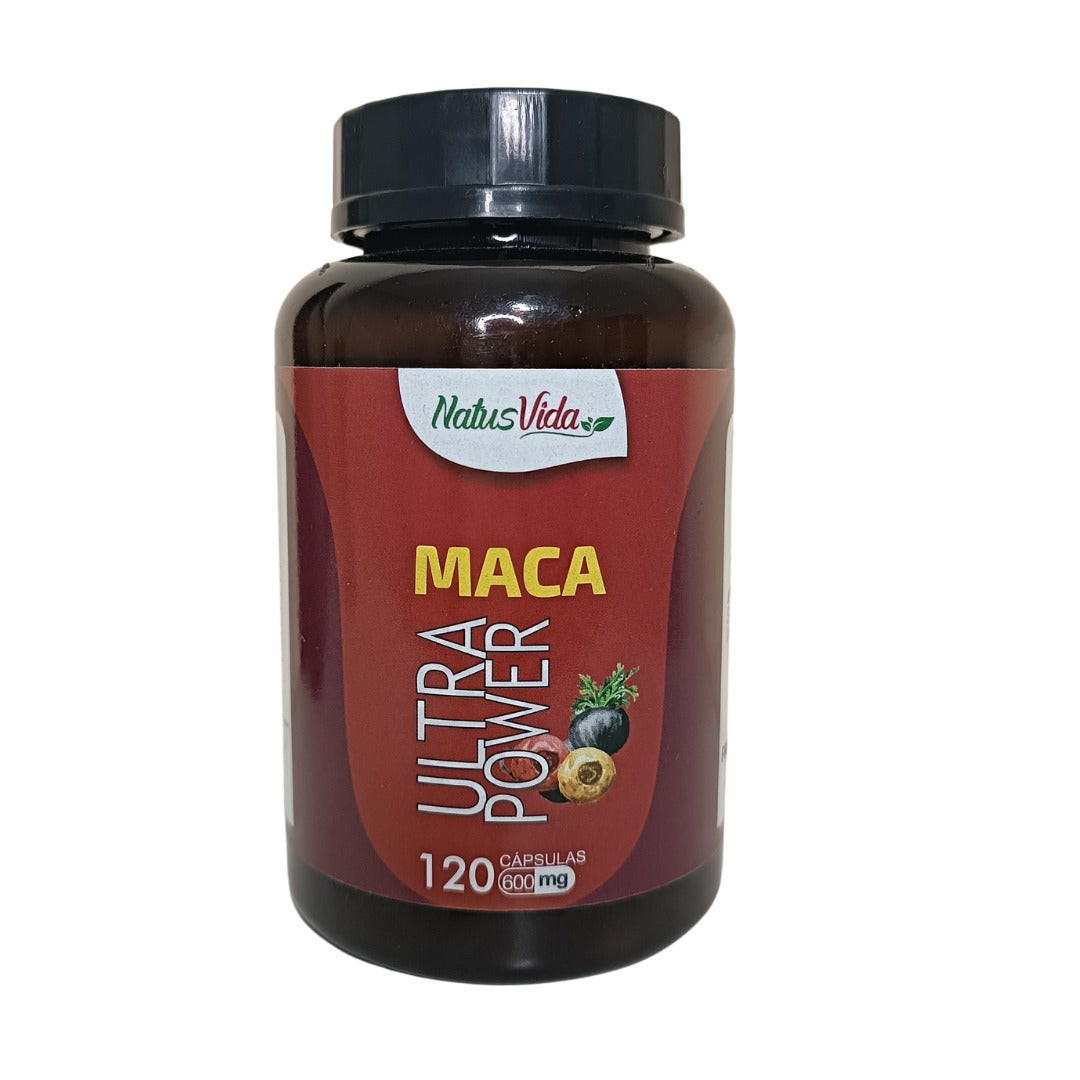 MACA ULTRA POWER (Amarela, Vermelha e Negra)- 500mg - 120 cápsulas - NATUSVIDA