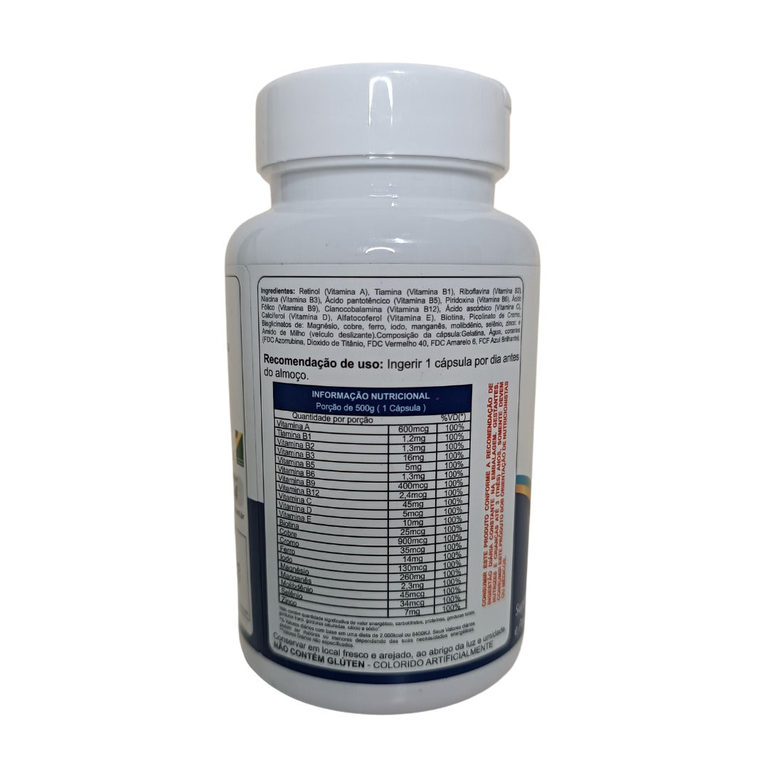 VITA NUTRIEN AZ - 500mg - 30 cápsulas - UNIÃO FLORA