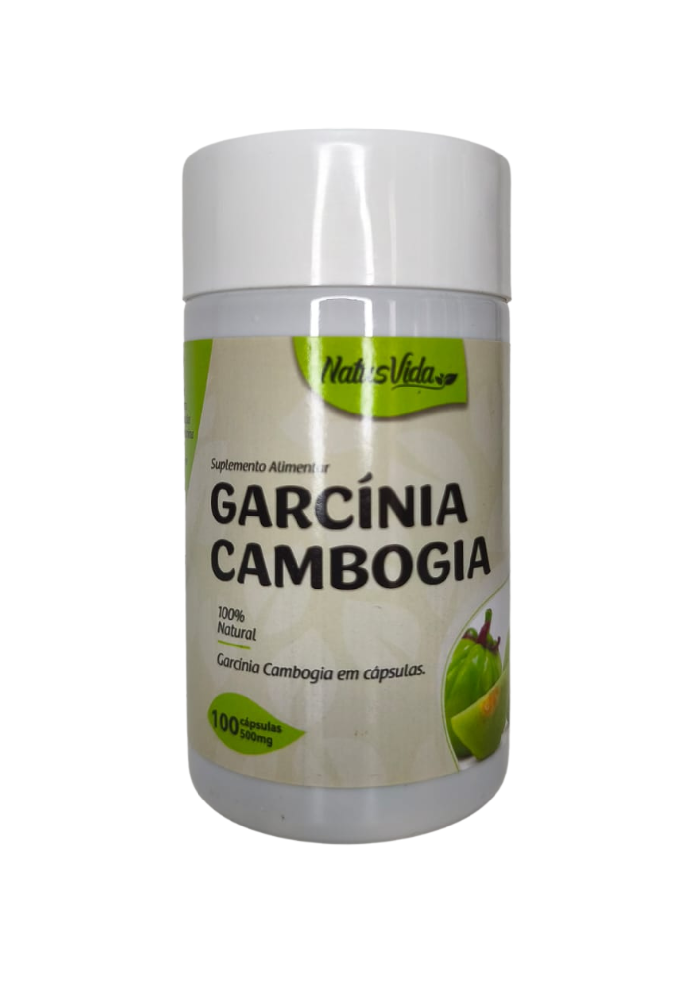 GARCÍNIA CAMBOGIA - 500mg - 100 Cápsulas - NATUSVIDA