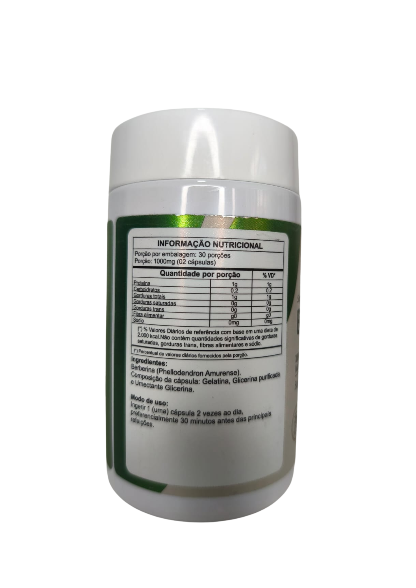 BERBERINA - 500mg - 60 cápsulas - NATUSVIDA