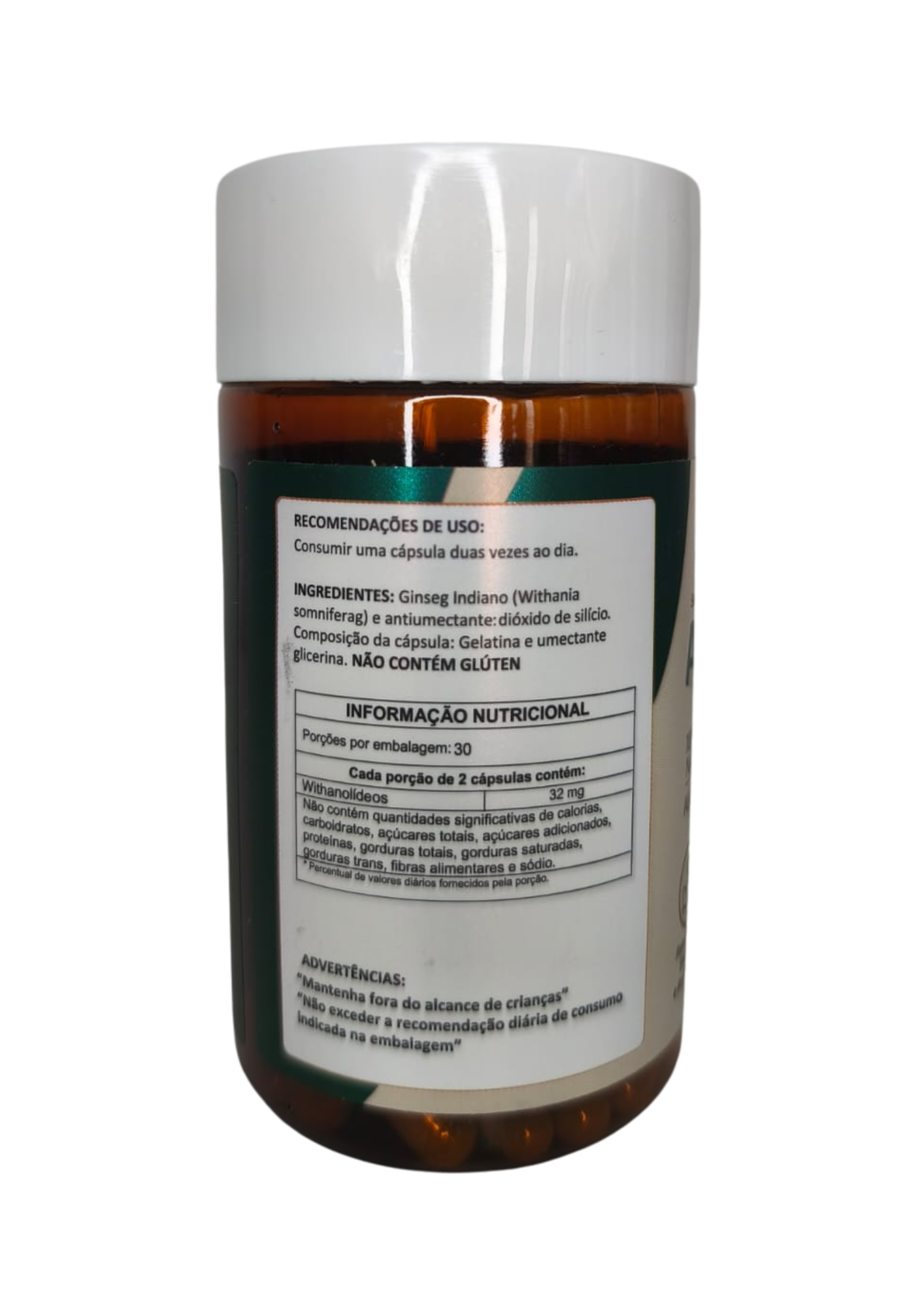 ASHWAGANDHA (Ginseng Indiano) - 500mg - 60 Cápsulas - NATUSVIDA