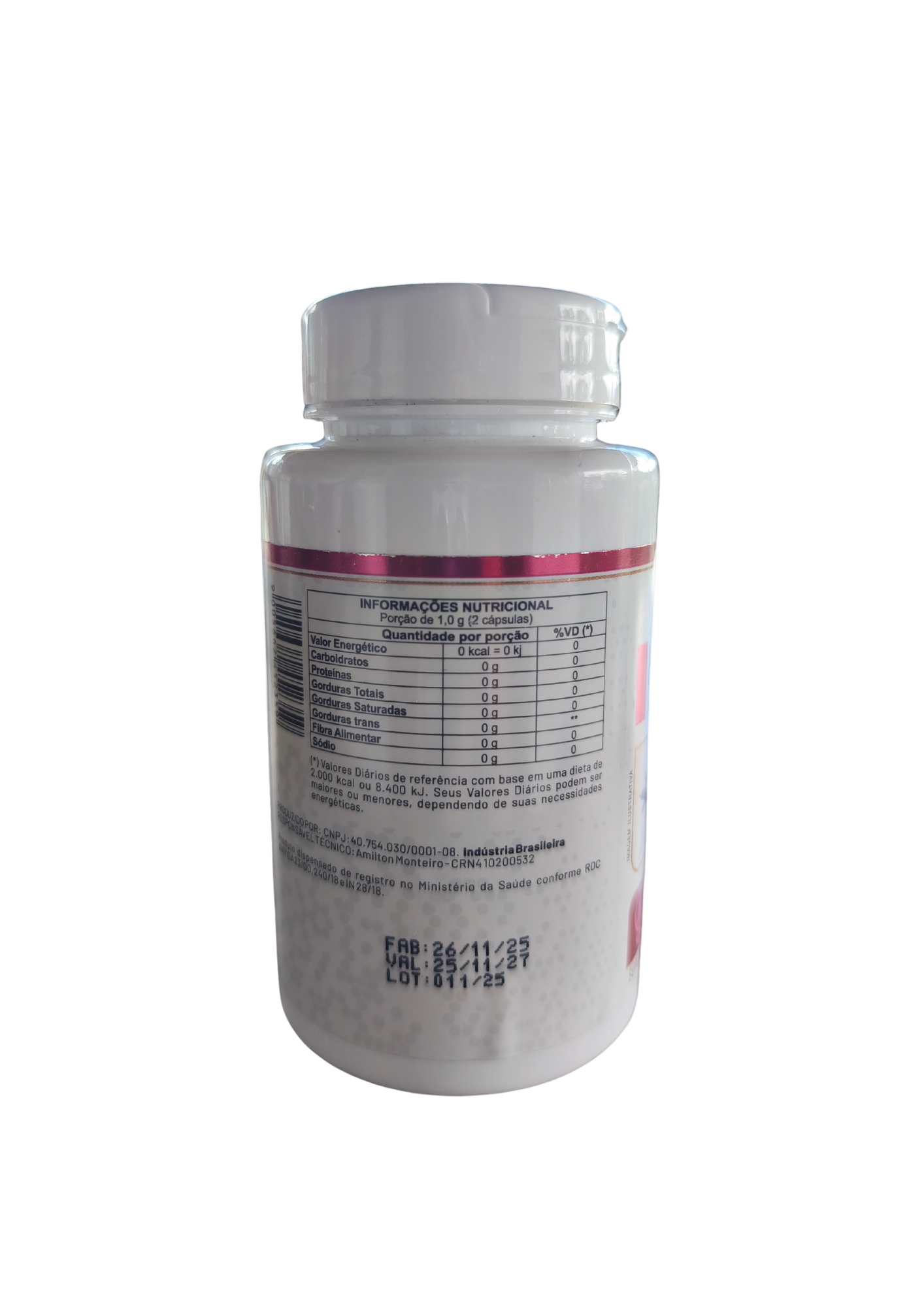 HIBISCO - 500mg - 60 cápsulas - PURA FÓRMULA