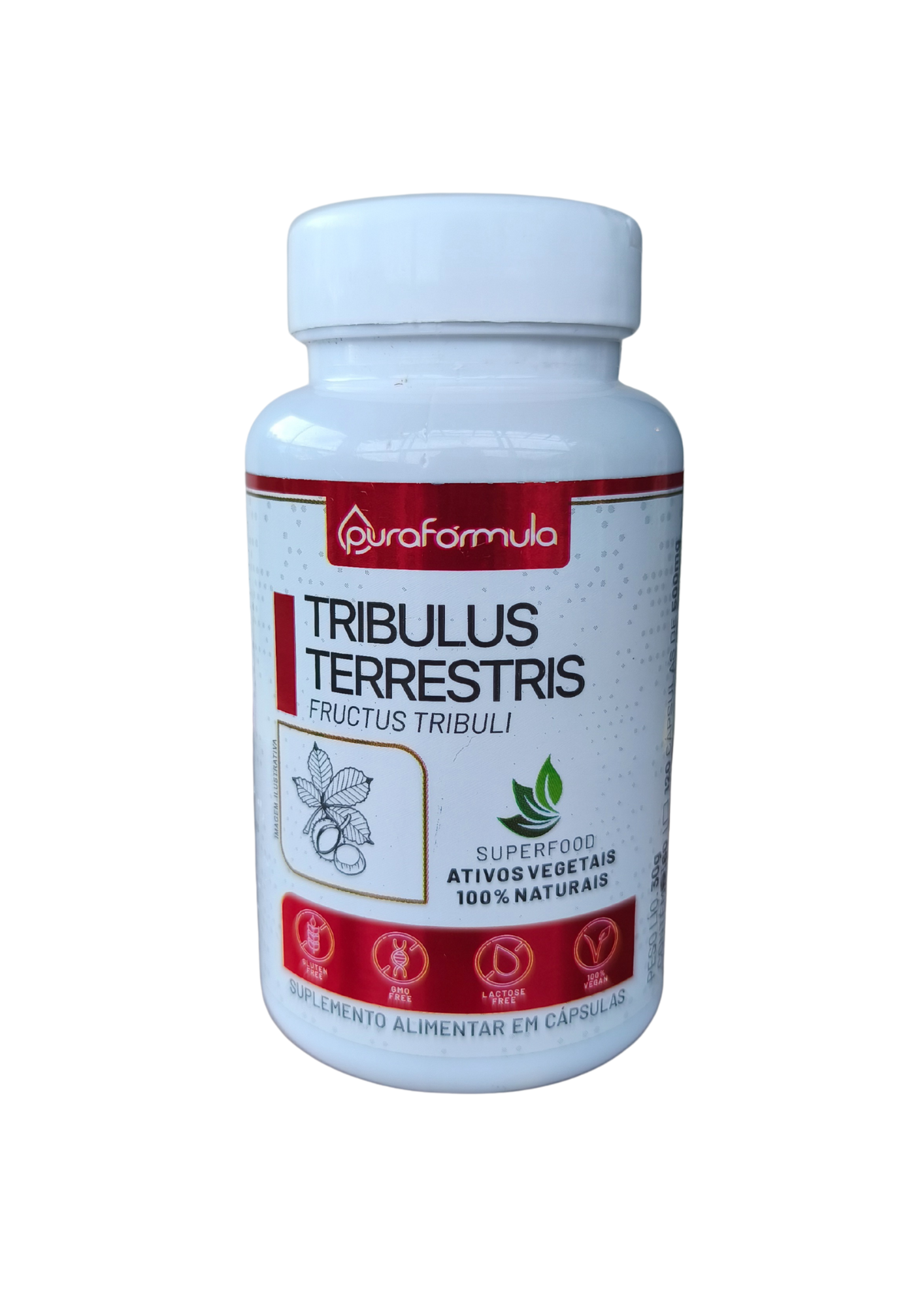 TRIBULLUS TERRESTRIS - 500mg - 60 cápsulas - PURA FÓRMULA