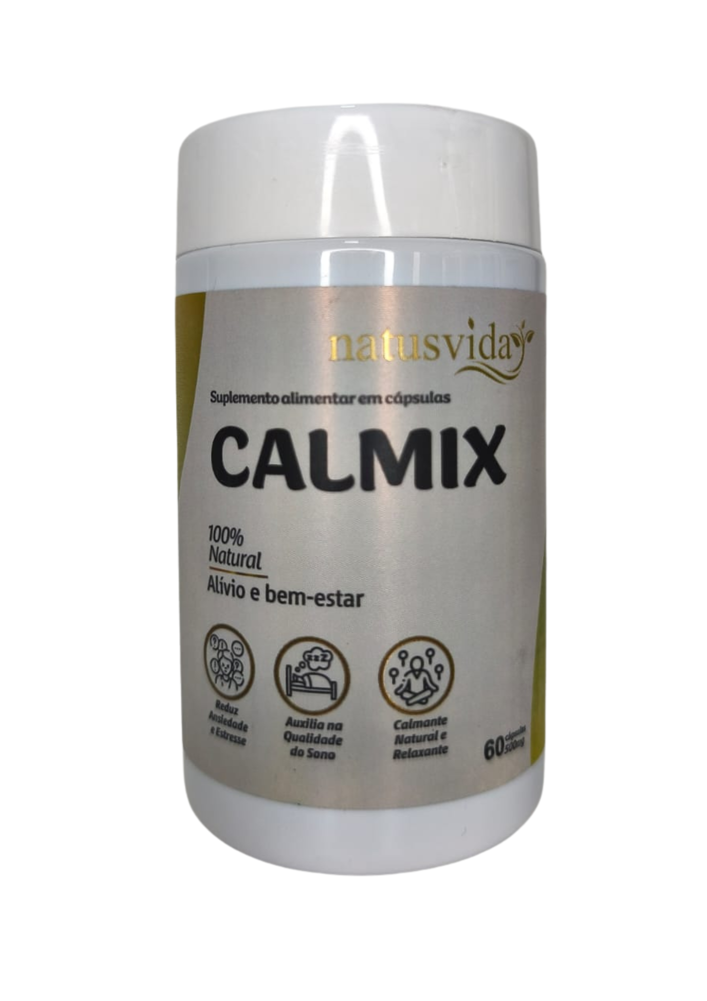 CALMIX - 500mg - 60 cápsulas - NATUSVIDA