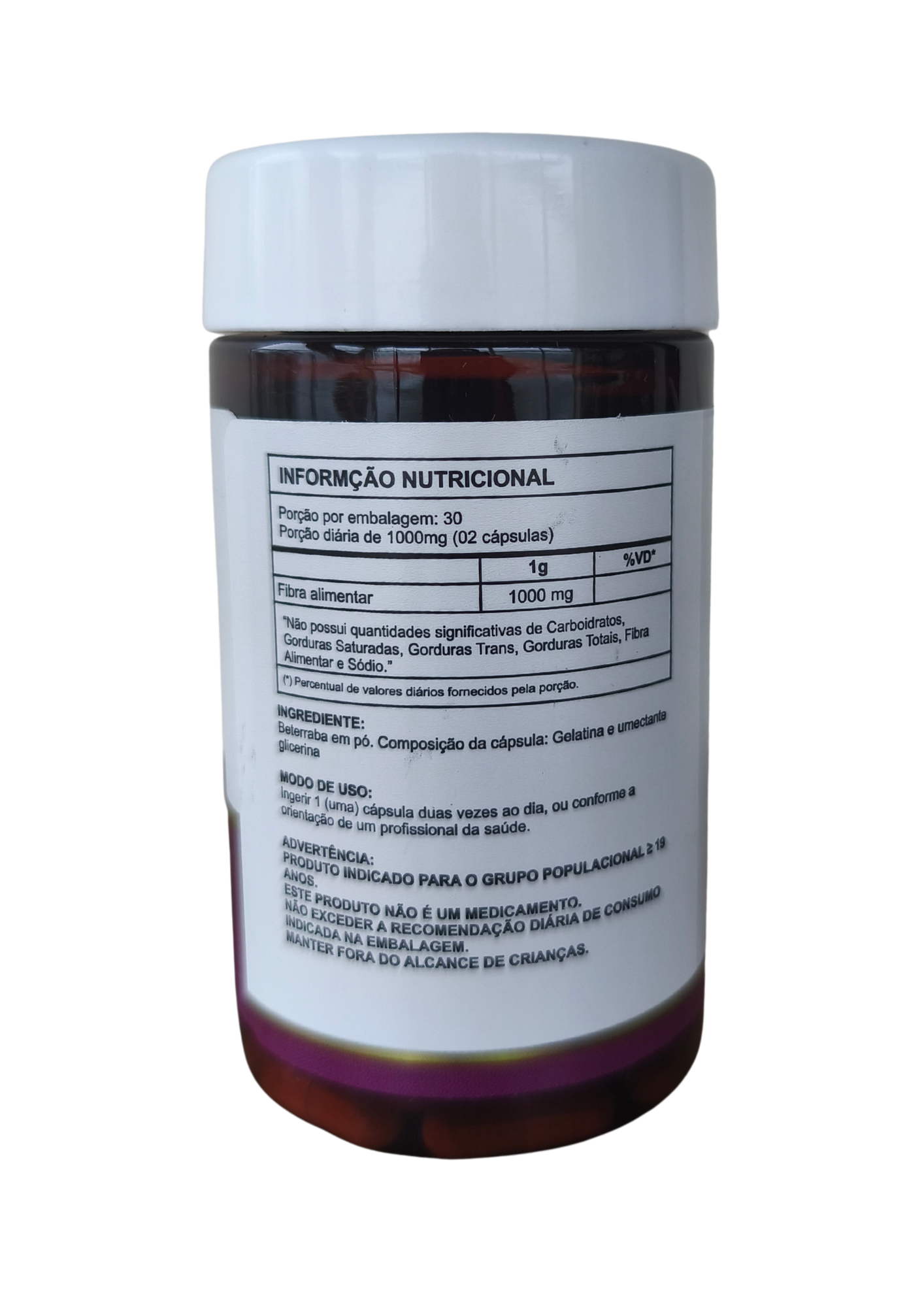 BETERRABA - 500mg - 60 Cápsulas - NATUSVIDA