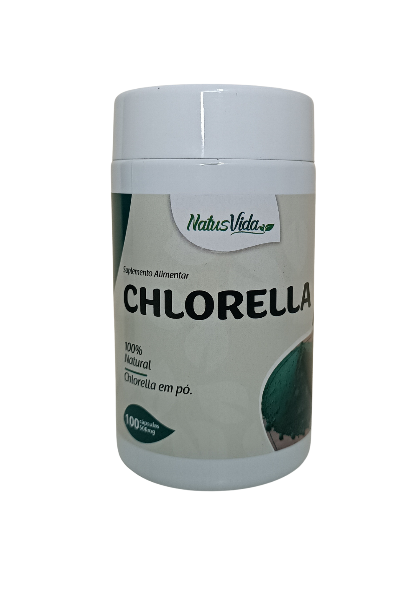 CHLORELLA - 500mg - 100 Cápsulas - NATUSVIDA
